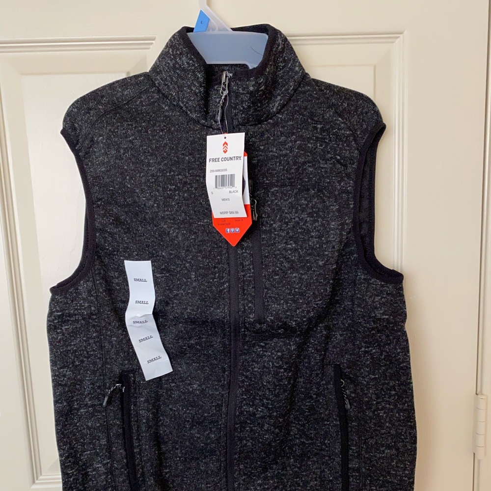 BNWT FREE COUNTRY MEN’S VEST in BLACK size #S